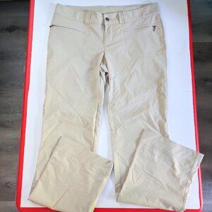 Columbia Omni-shield lightweight outdoor pants cream women's size 12 long